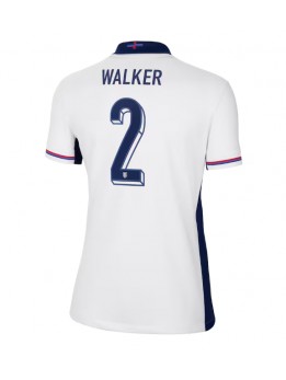 England Kyle Walker #2 Replika Hemmakläder Dam EM 2024 Kortärmad